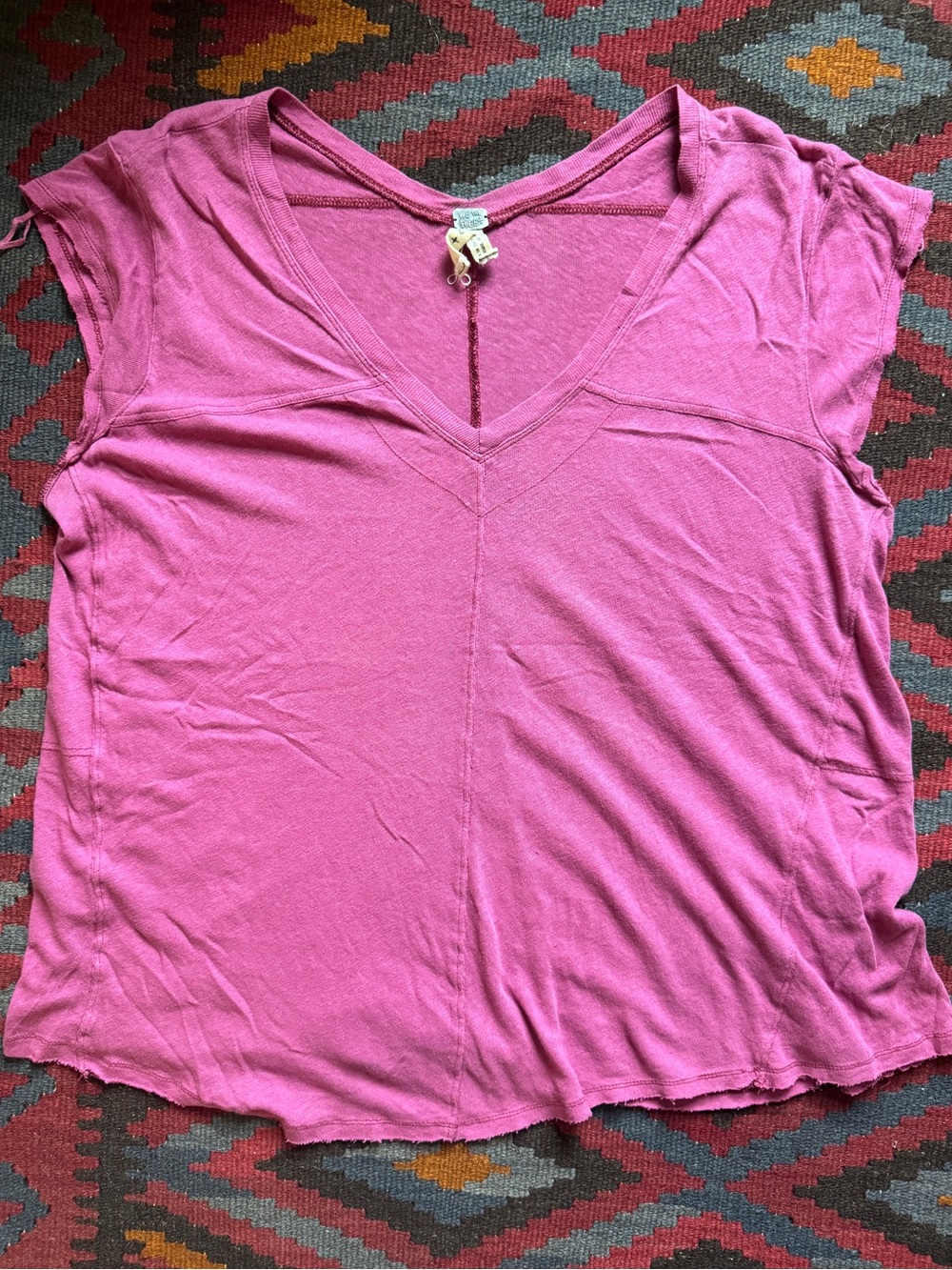 Free People We the Free Drapey Pink T Size L